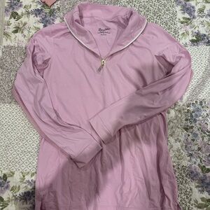 The Tailored Sportsman Pink long sleeve schooling top